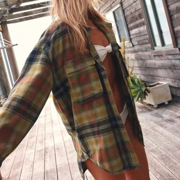 NWOT Free People We The Free Izzie Cargo Shirt Olive Combo - Picture 3 of 8